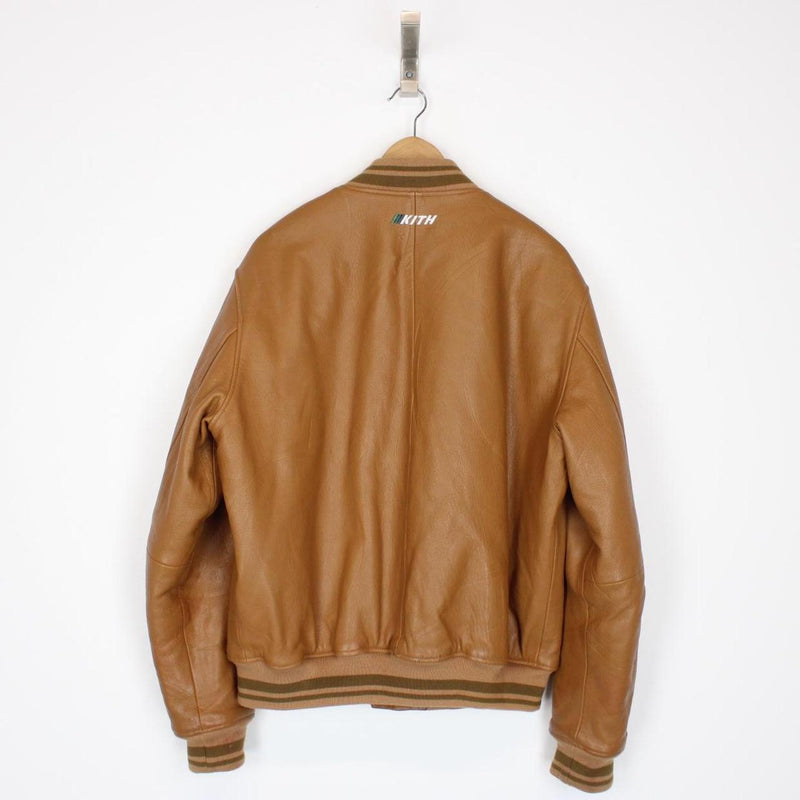 Kith for BMW Desert Brown Leather Bomber Jacket