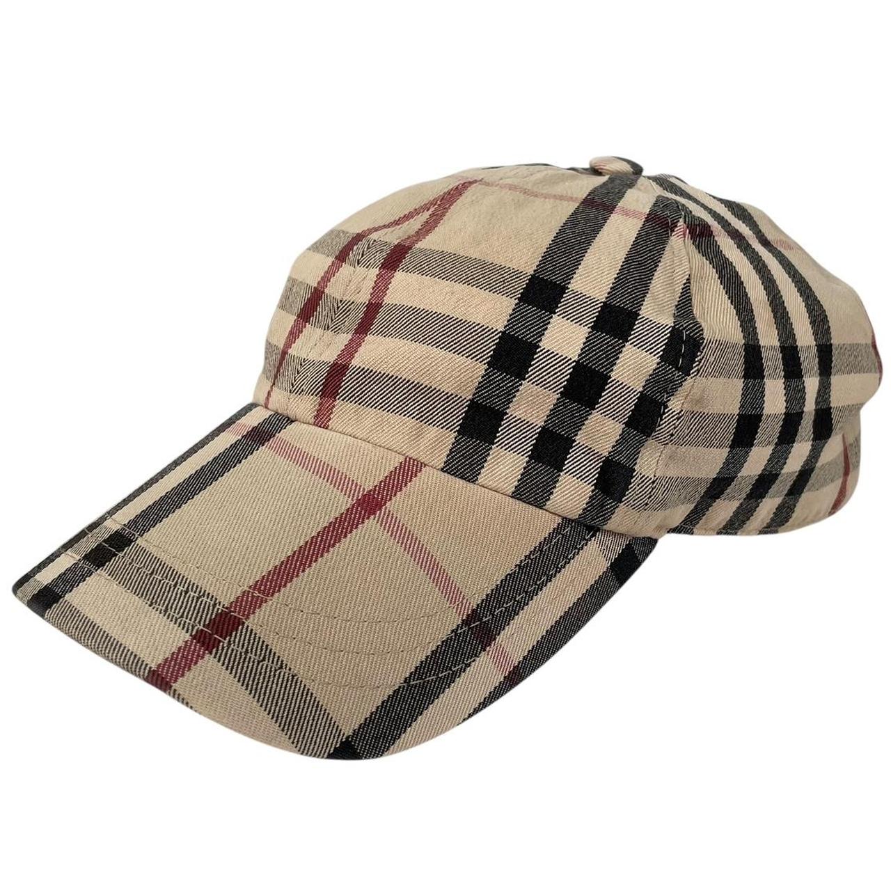 Vintage Burberry London Beige Nova Check Baseball Cap