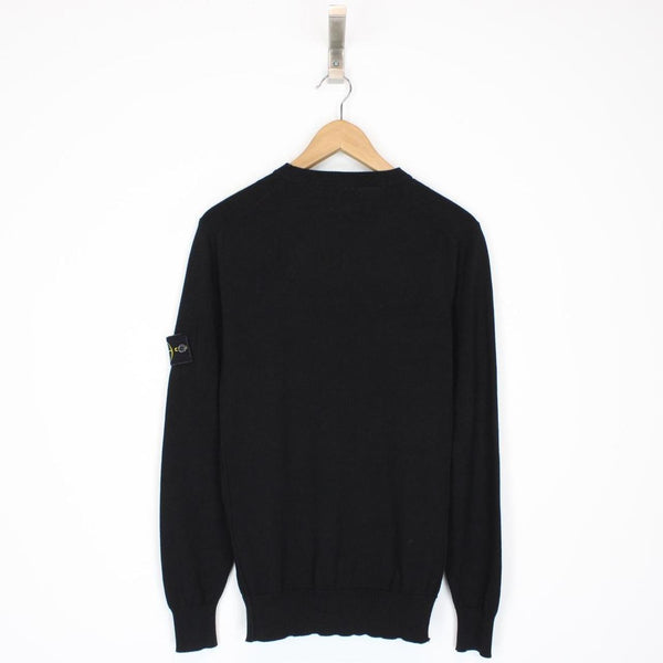 Stone Island SS 2020 Black Cotton Knit Sweatshirt Jumper
