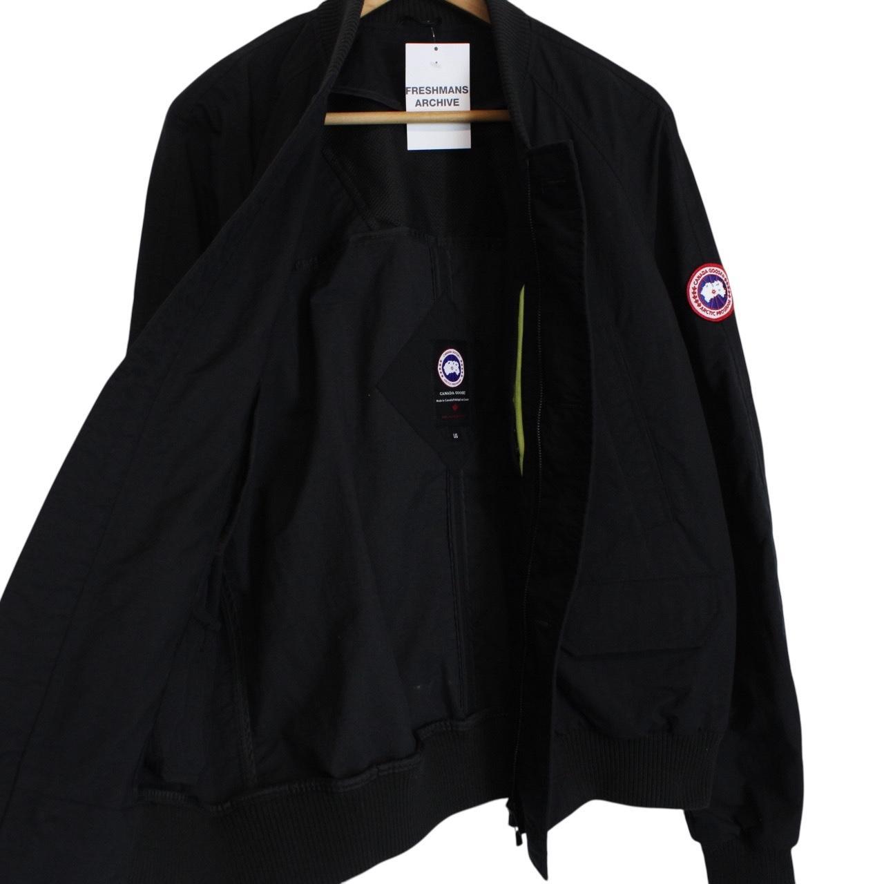 Canada Goose Black Faber Full Zip Nylon Bomber Jacket