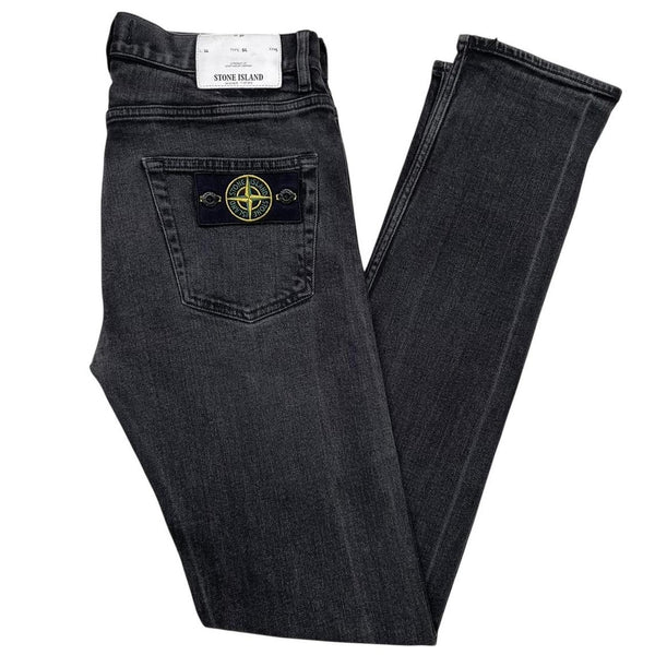 Stone Island AW 2016 Dark Grey Slim Fit Denim Jeans