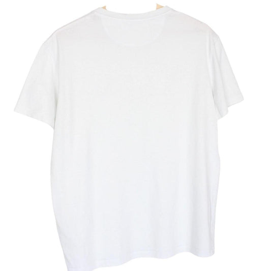 Valentino VLTN Logo Print White and Red Short Sleeve T-Shirt