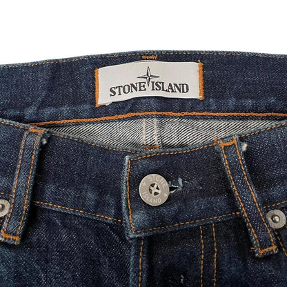 Stone Island AW 2015 Navy Blue Skinny Fit Denim Jeans