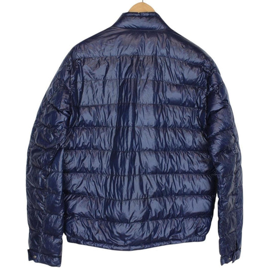 Moncler Acorus Navy Blue Longue Saison Quilted Down Jacket