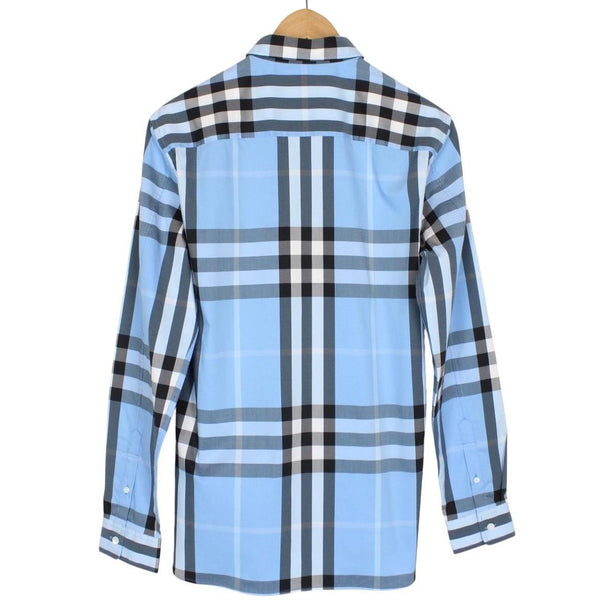 Burberry Brit Blue Nova Check Long Sleeve Cotton Shirt