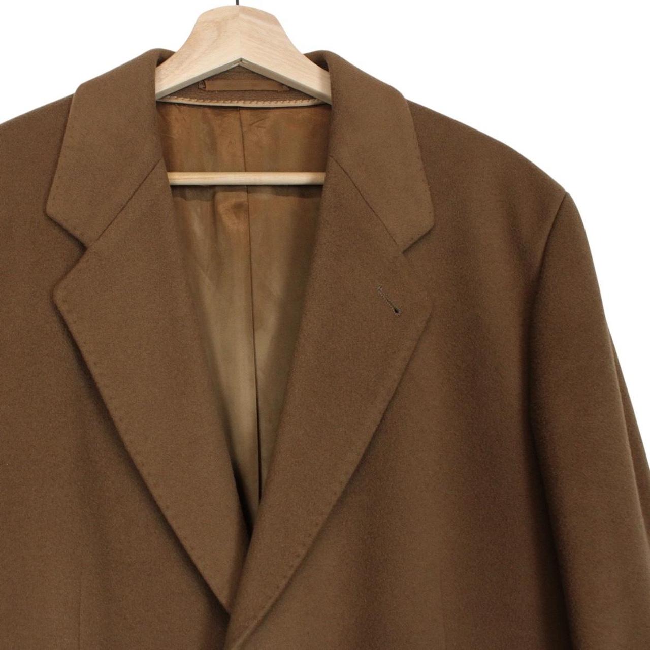Loro Piana Camel Brown Cashmere Wool Overcoat