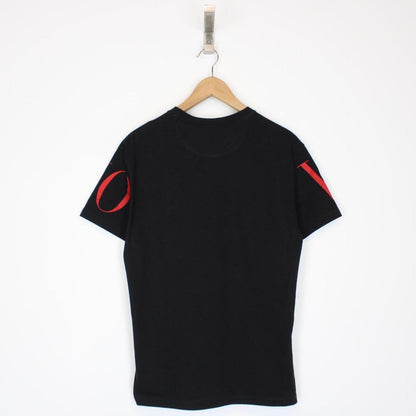 Valentino VLTN Logo Print Black and Red Short Sleeve T-Shirt