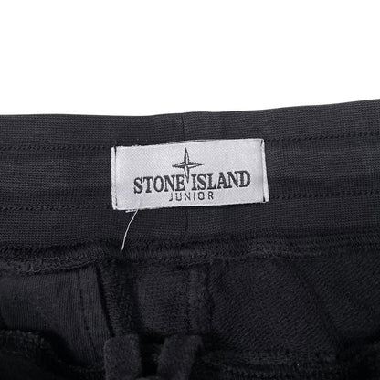 Stone Island SS 2022 Black Cotton Jogger Shorts