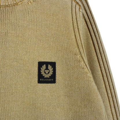 Belstaff Watch Glaze Yellow Ribbed Merino Wool Jumper