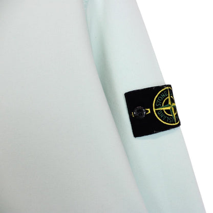 Stone Island AW 2022 Mint Green Cotton Hoodie Jumper