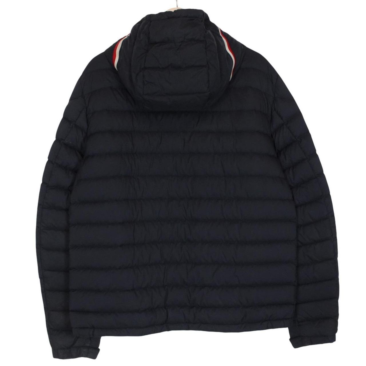 Moncler Eus Navy Blue Longue Saison Hooded Down Jacket