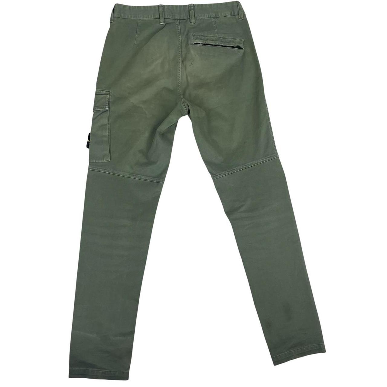 Stone Island AW 2020 Green Slim Fit Cargo Trousers