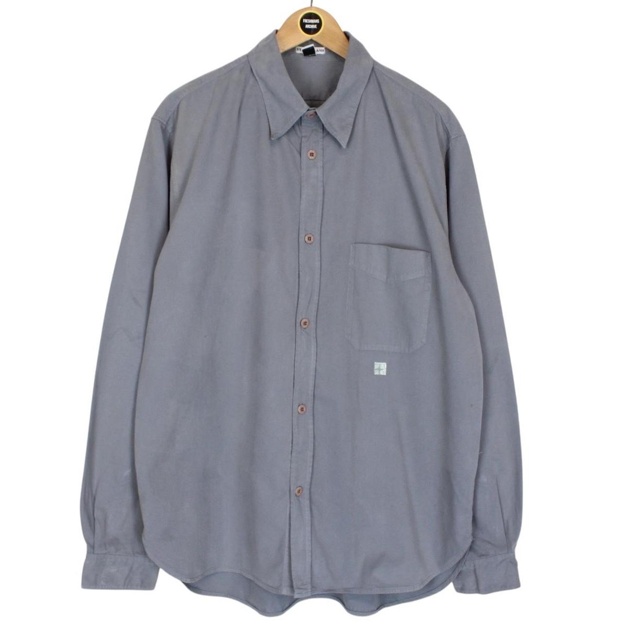 Vintage Stone Island Grey Long Sleeve Cotton Shirt