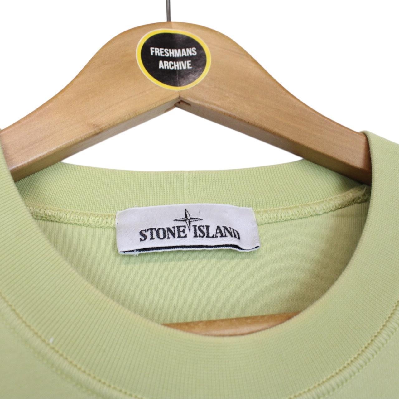 Stone Island SS 2022 Green Cotton Sweatshirt Jumper
