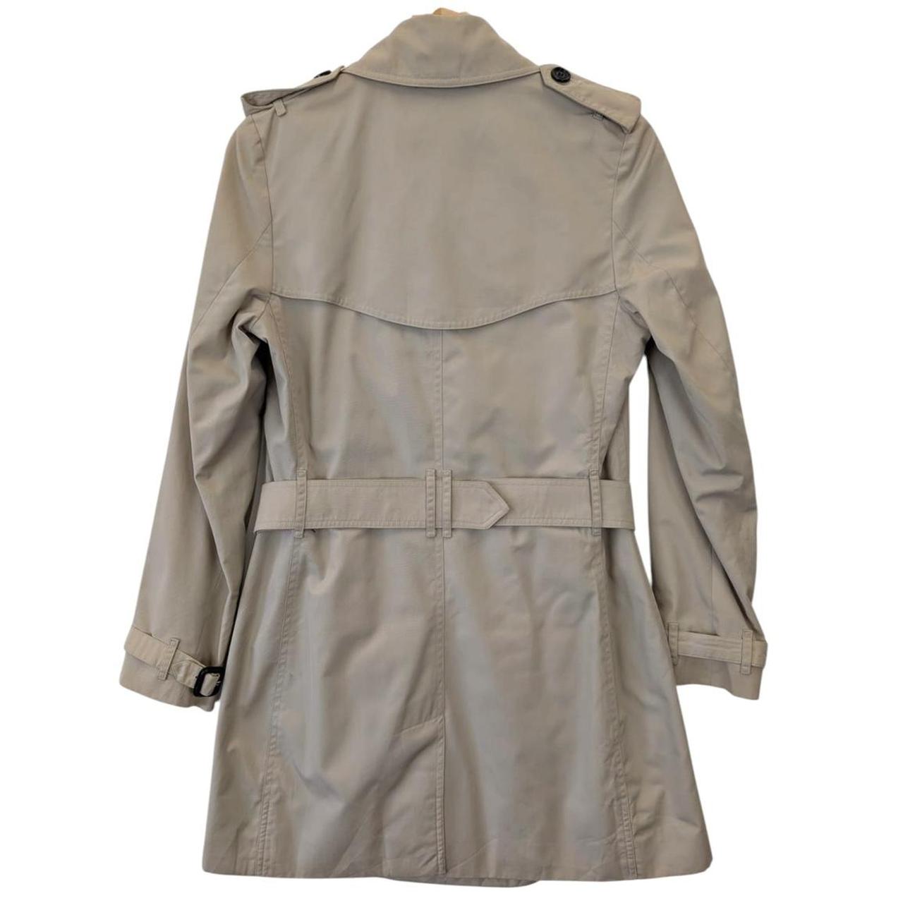 Burberry Beige Nova Check Double Breasted Belted Kensington Trench Coat