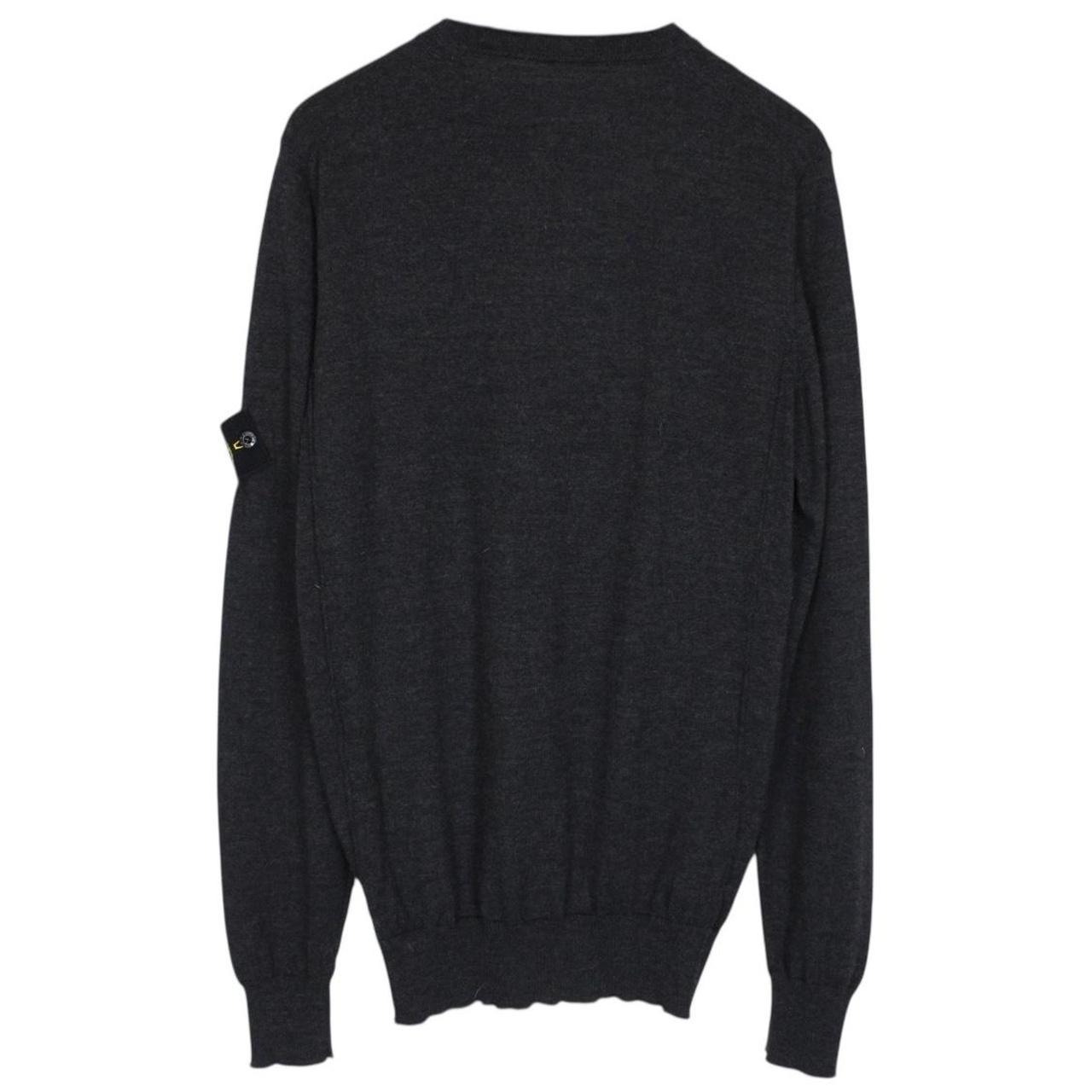 Stone Island AW 2018 Dark Grey Wool Knit Jumper