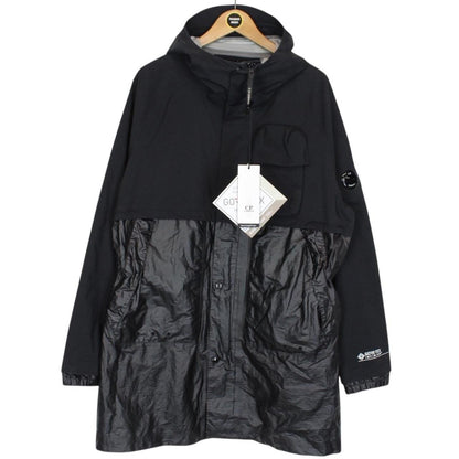 CP Company Black Gore-Tex Infinium G-Type Full Zip Lens Long Jacket