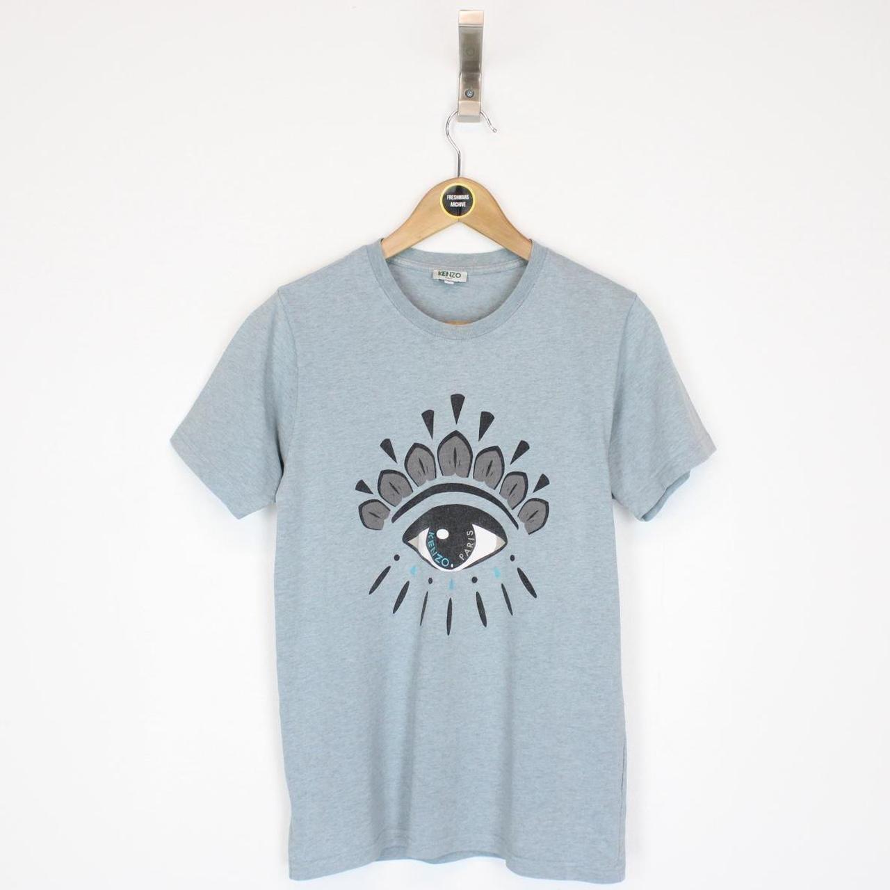 Kenzo Paris Blue Eye Print Short Sleeve T-Shirt