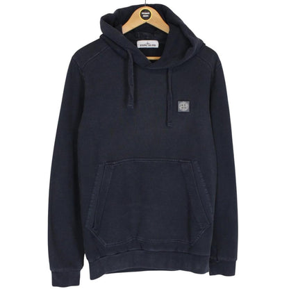 Stone Island AW 2014 Navy Blue Cotton Compass Hoodie Jumper