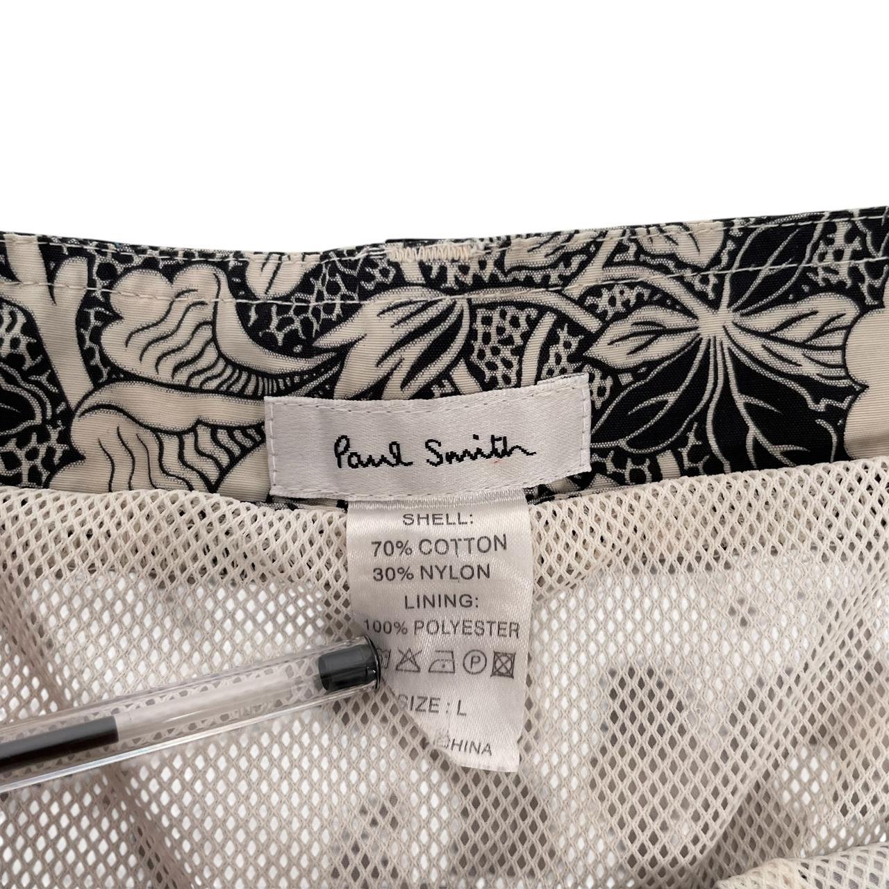 Paul Smith multicoloured floral swim shorts cotton blend with vibrant print and logo details.