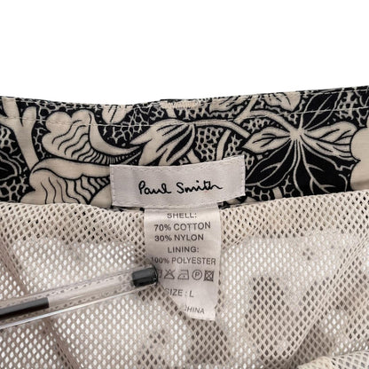 Paul Smith multicoloured floral swim shorts cotton blend with vibrant print and logo details.