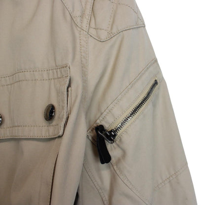 Vintage Polo Ralph Lauren Beige Full Zip Military Multi Pocket Jacket