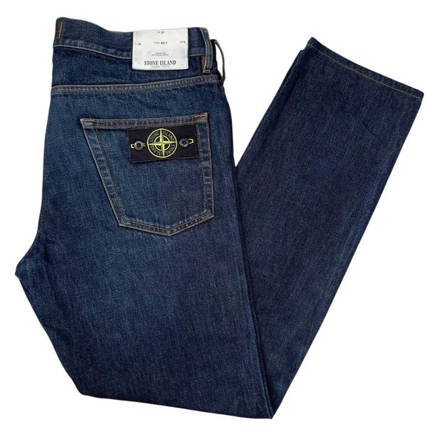 Stone Island SS 2016 Navy Blue RE-T Fit Denim Jeans