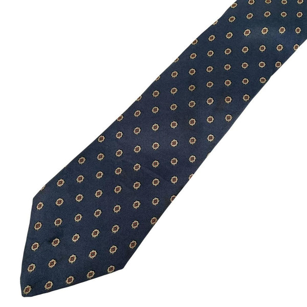 Vintage Chaps Ralph Lauren Navy Blue Silk Tie