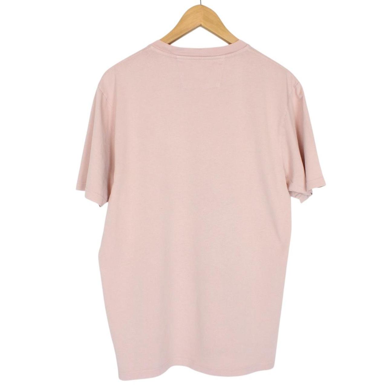 CP Company Pink Blurry Logo Cotton Short Sleeve T-Shirt