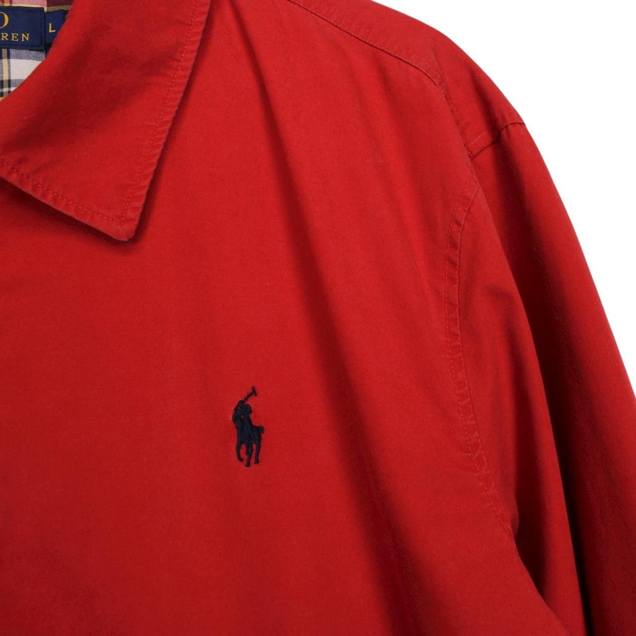 Polo Ralph Lauren Red Cotton Full Zip Harrington Jacket