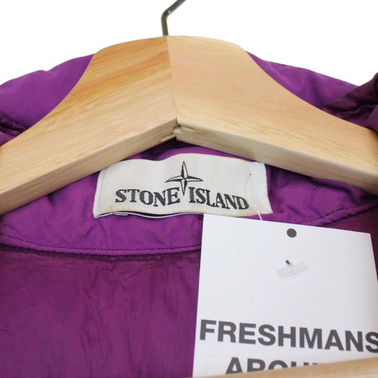Stone Island AW 2018 Purple Garment Dyed Crinkle Reps NY Down Puffer Jacket