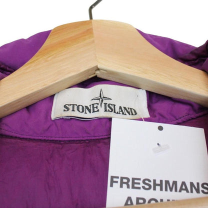 Stone Island AW 2018 Purple Garment Dyed Crinkle Reps NY Down Puffer Jacket
