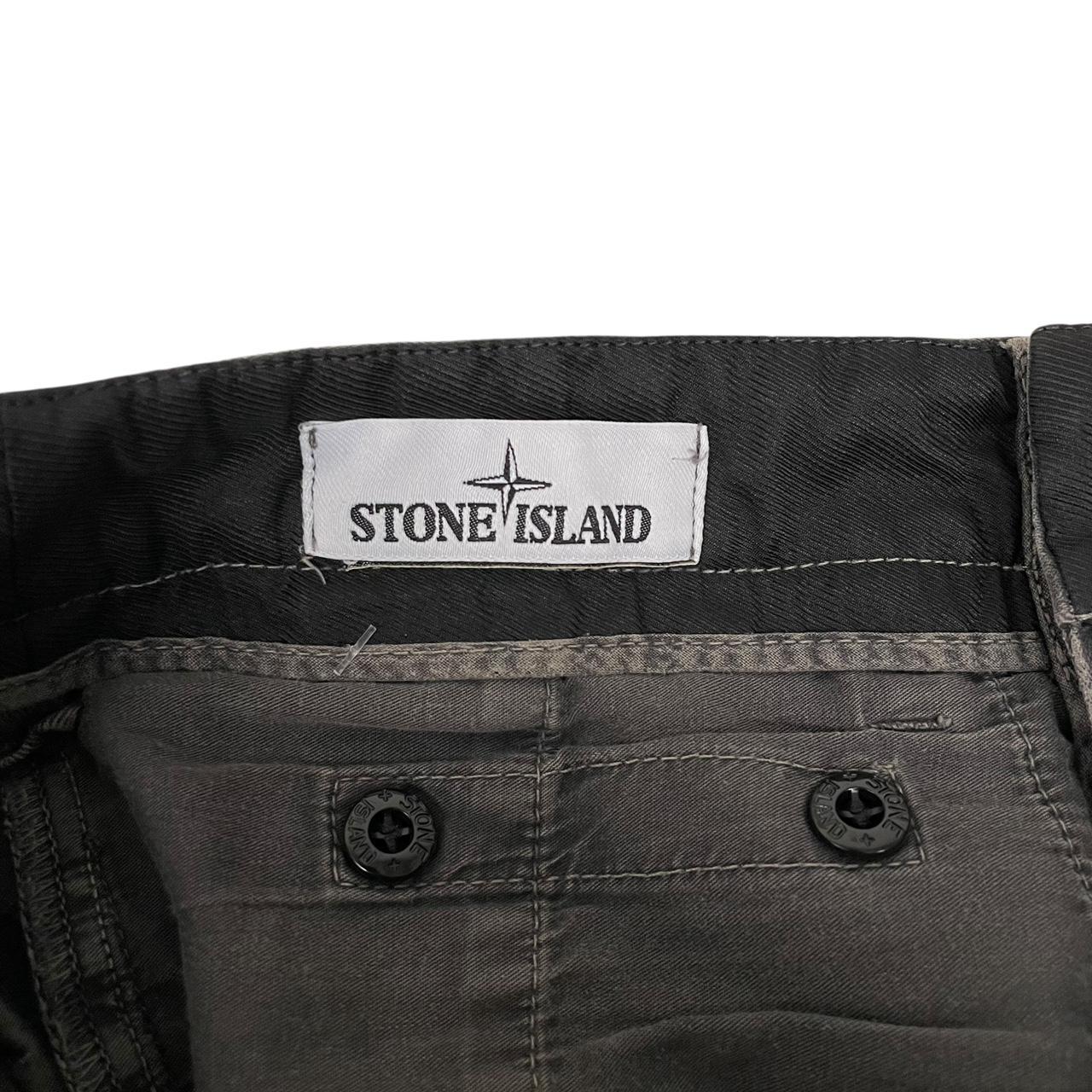 Stone Island AW 2018 Dark Grey Skinny Fit Cargo Trousers