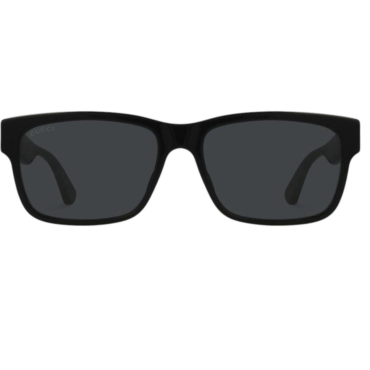 Gucci black square sunglasses with logo detail, brand new with tags and case.