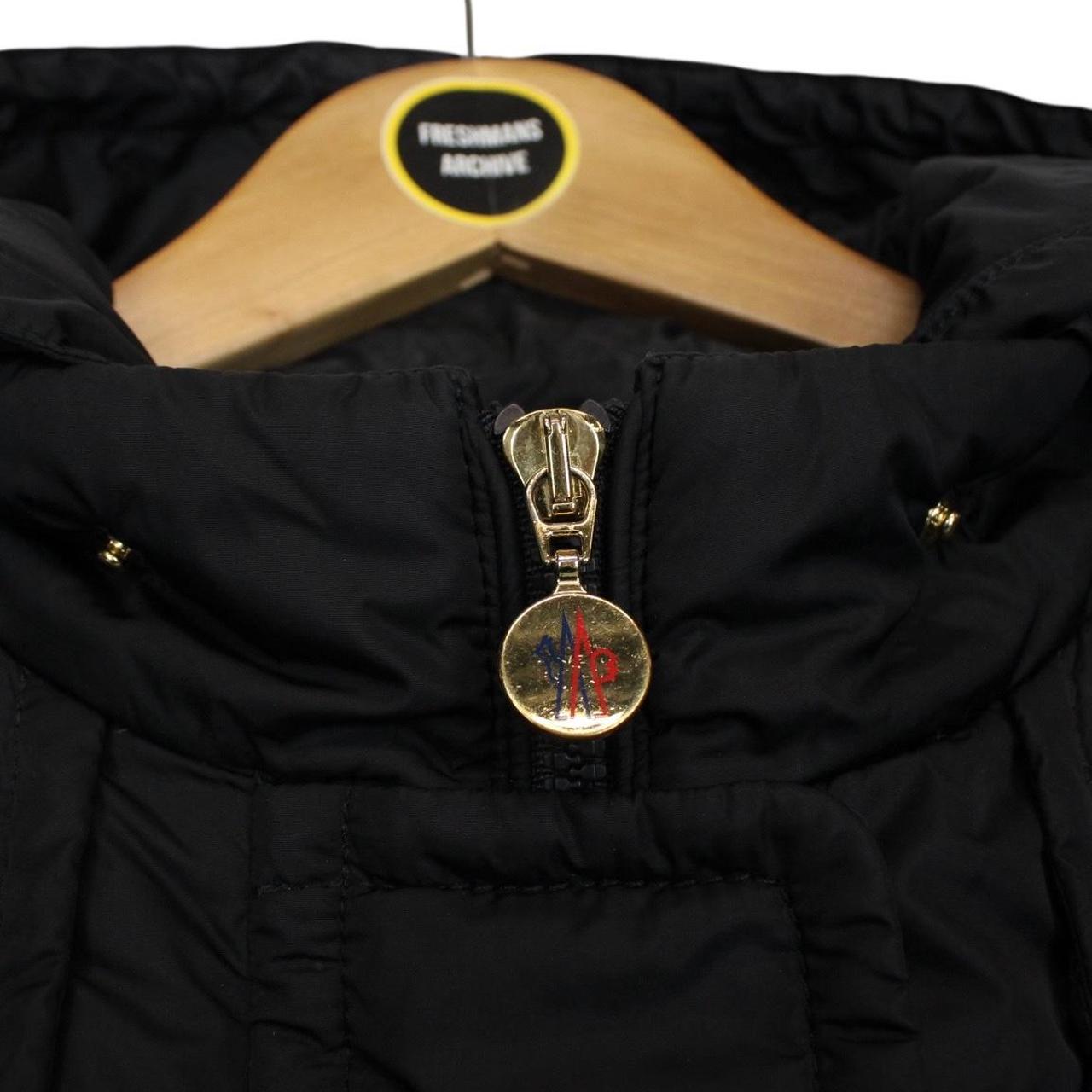 Moncler Amaryllis Black Full Zip Hooded Down Jacket