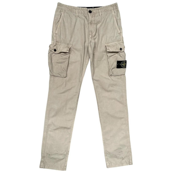 Stone Island SS 2019 Beige Slim Fit Cargo Trousers