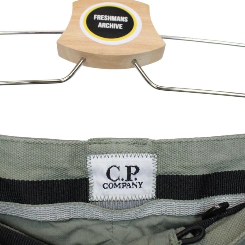 CP Company Green 50 Fili Bermuda Stretch Lens Cargo Shorts