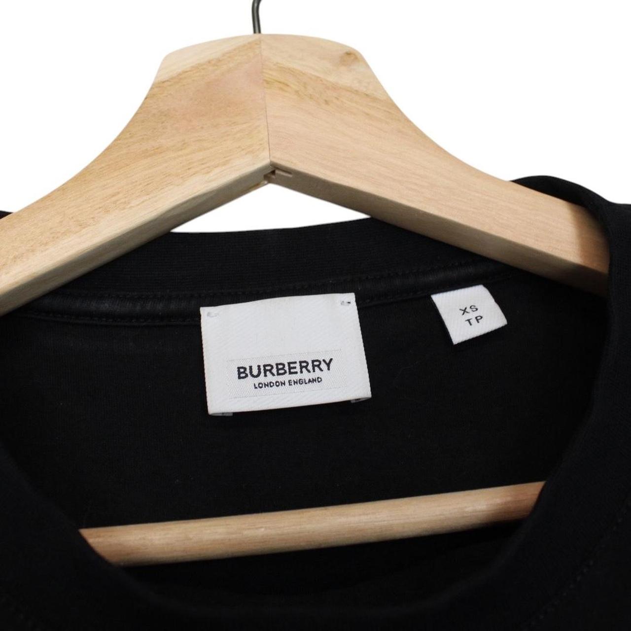 Burberry black and brown cotton t-shirt with Carrick Nova Check back panel design.