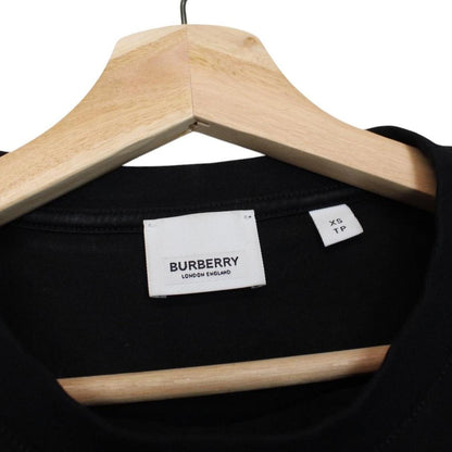 Burberry black and brown cotton t-shirt with Carrick Nova Check back panel design.