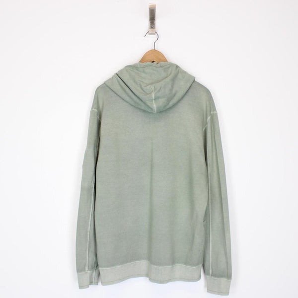 CP Company Green Resist Dyed Cotton Lens Hoodie Jumper