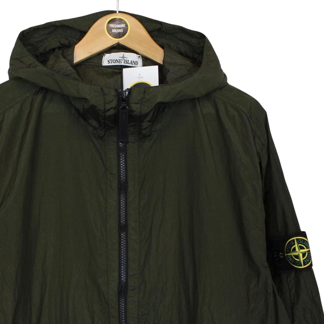 Stone Island SS 2018 Nylon Metal Watro Khaki Green Hooded Jacket