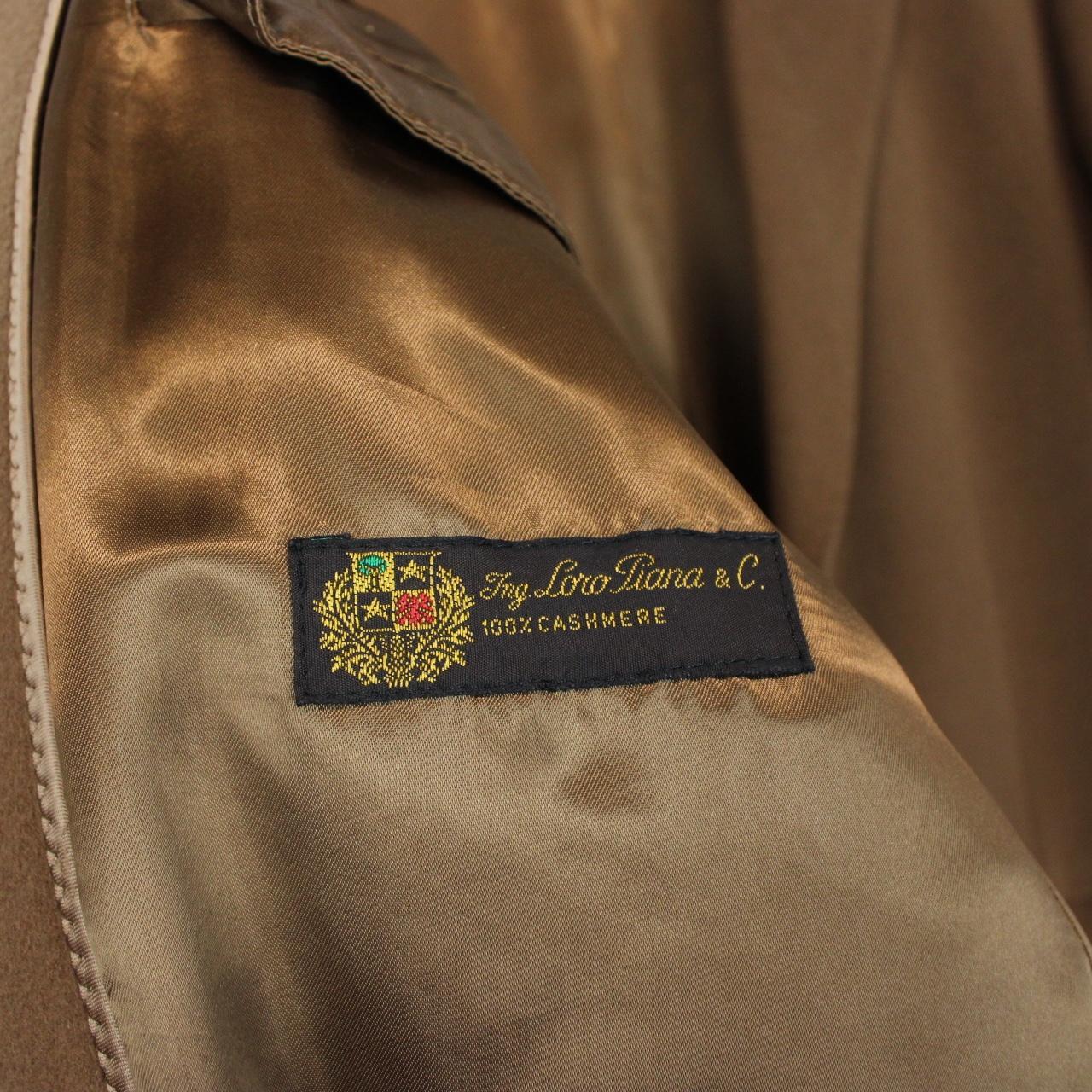 Loro Piana Camel Brown Cashmere Wool Overcoat