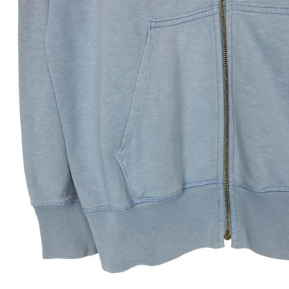 Vintage Stone Island Denims AW 2008 Blue Cotton Full Zip Hoodie Jumper