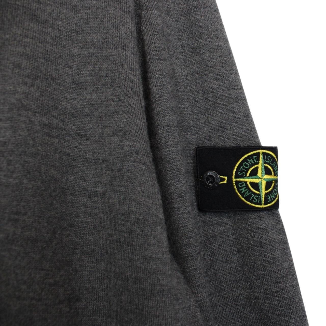 Stone Island AW 2019 Dark Grey Wool Knit Jumper
