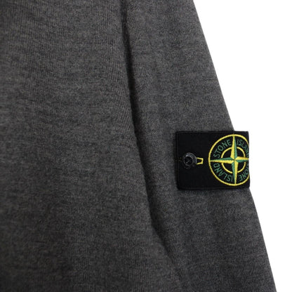 Stone Island AW 2019 Dark Grey Wool Knit Jumper