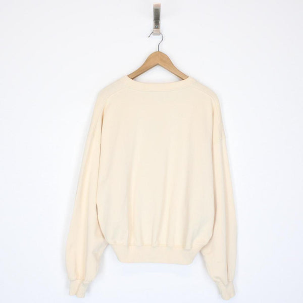 Tommy Hilfiger Collection Beige Embroidered Logo Sweatshirt Jumper