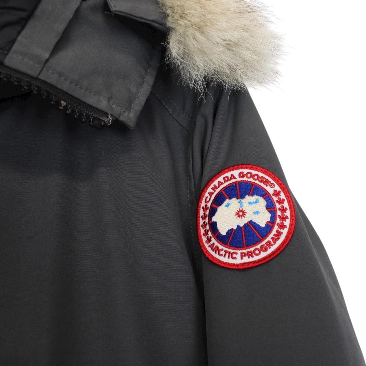 Canada Goose Graphite Grey Chateau Parka Down Jacket with Fur Trim