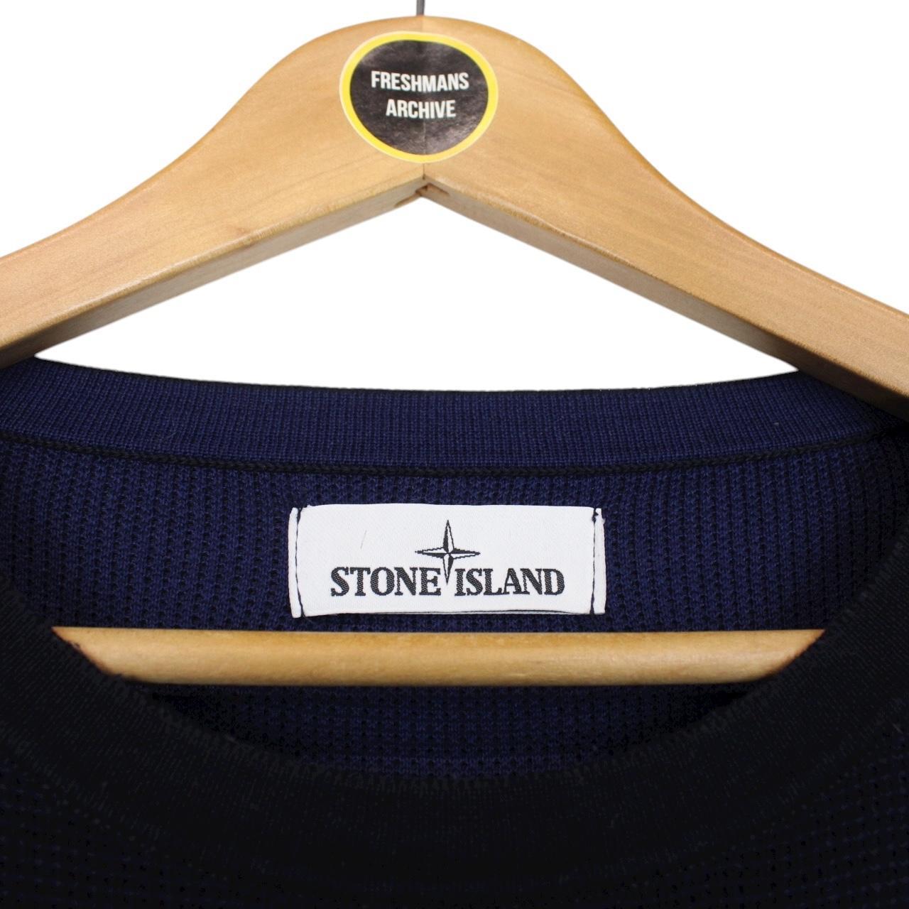 Stone Island SS 2019 Navy Blue Cotton Knit Jumper