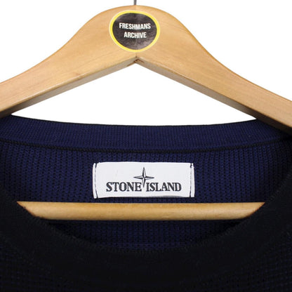 Stone Island SS 2019 Navy Blue Cotton Knit Jumper