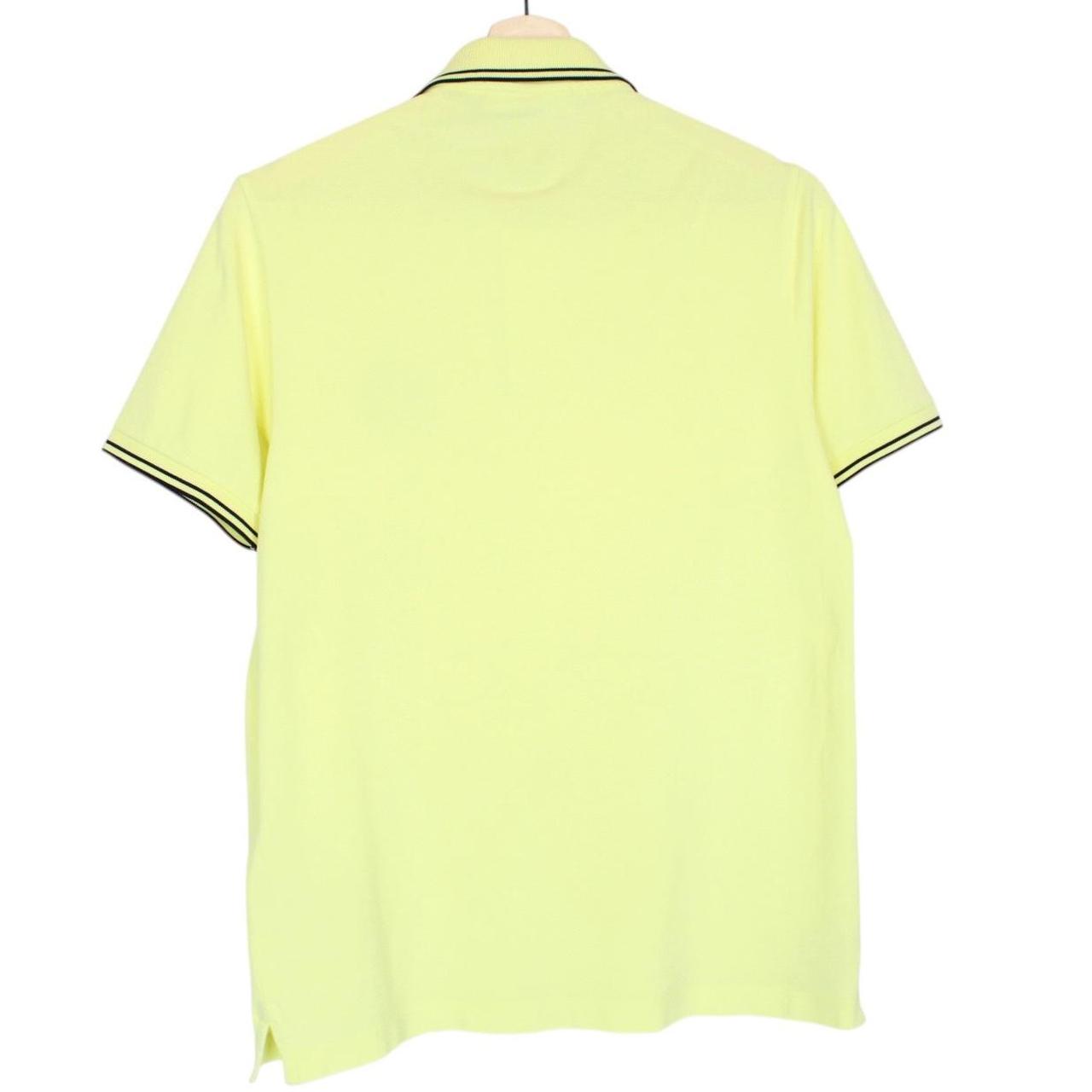 Stone Island Yellow Short Sleeve Compass Cotton Polo Shirt